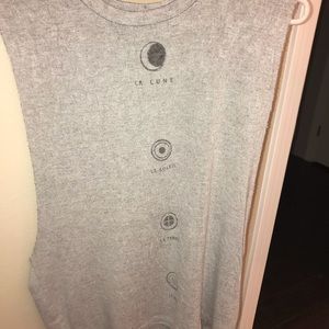 Urban outfitters cutoff sleeve T-shirt